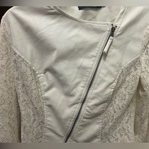 White leather jacket size M